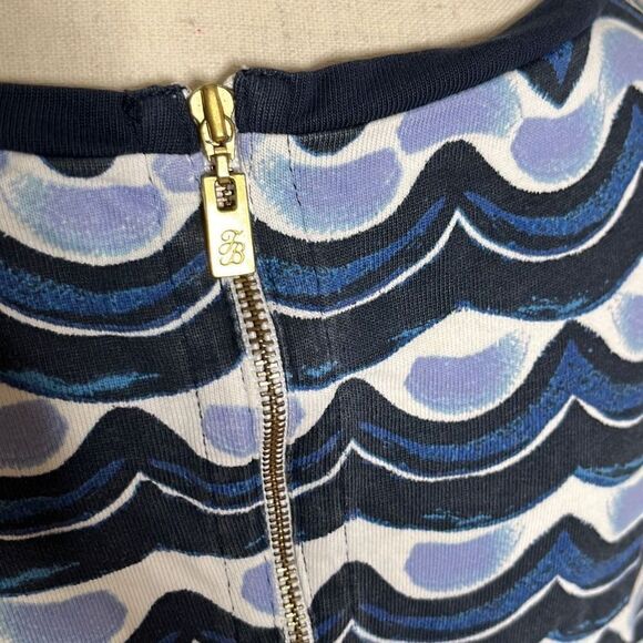 Tommy Bahama Women's Shift Dress Cotton Scalloped Print Multicolor Size Large - Picture 7 of 13